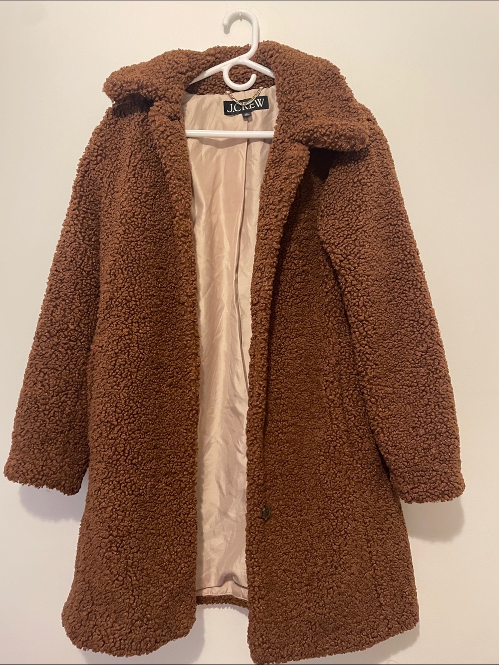 J. Crew Chocolate Brown Teddy Coat